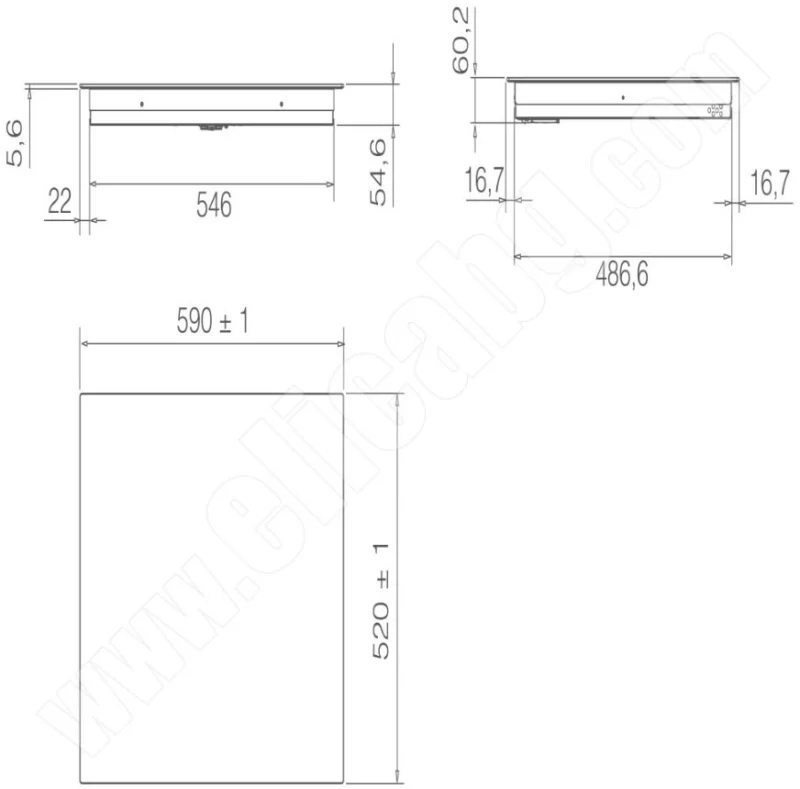 Индукционни Индукционен плот Elica Ratio 604 Plus BL